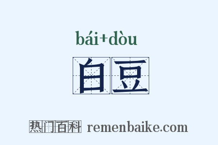 白豆是什么意思的图片